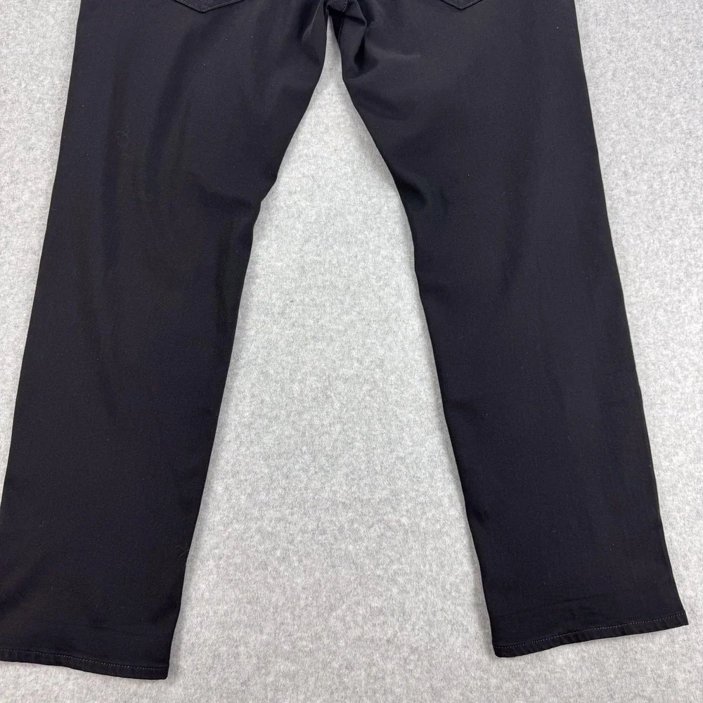 True Religion Jeans Mens 40 Black Wash Geno Slim Tapered Stretch Denim 44x33